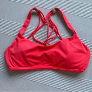 lululemon athletica Strappy Pink Sports Bra